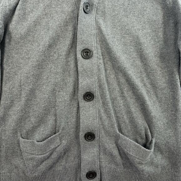 Vtg Y2K Abercrombie Fitch Men XL Cardigan Sweater Cashmere Blend Pockets Preppy - Picture 4 of 11